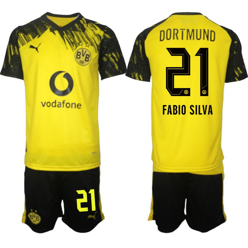 Men 2025-2026 Club Borussia Dortmund home Yellow #21 Soccer Jersey